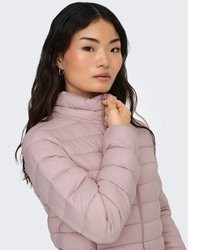 hellviolette gesteppte Jacke von Only