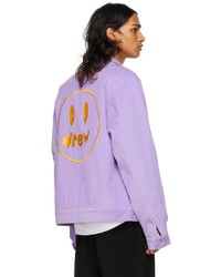 hellviolette Harrington-Jacke von drew house