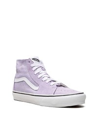 hellviolette hohe Sneakers aus Segeltuch von Vans