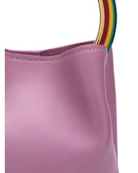 hellviolette Leder Beuteltasche von Marni