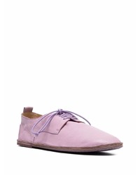 hellviolette Leder Derby Schuhe von Marsèll