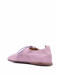 hellviolette Leder Derby Schuhe von Marsèll