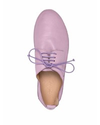 hellviolette Leder Derby Schuhe von Marsèll