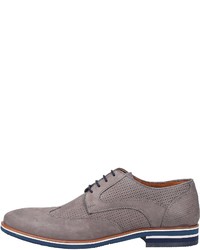 hellviolette Leder Derby Schuhe von Salamander