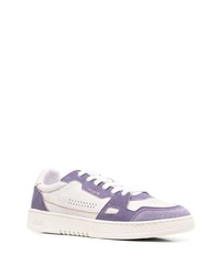 hellviolette Leder niedrige Sneakers von Axel Arigato