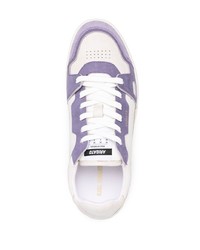 hellviolette Leder niedrige Sneakers von Axel Arigato