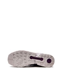 hellviolette Leder niedrige Sneakers von adidas