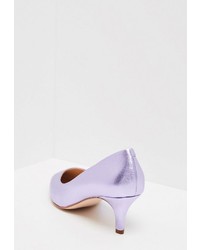 hellviolette Leder Pumps von myMo