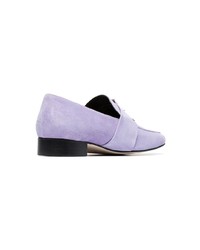 hellviolette Leder Slipper von Dorateymur