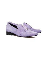 hellviolette Leder Slipper von Dorateymur