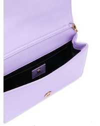 hellviolette Leder Umhängetasche von Versace