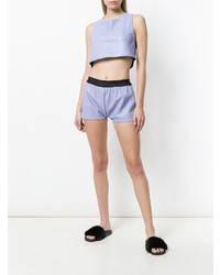 hellviolette Ledershorts von Coup De Coeur