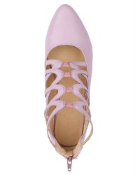 hellviolette Samt Pumps von Liva Loop