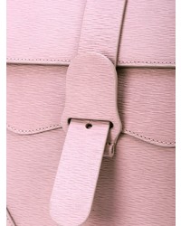 hellviolette Satchel-Tasche aus Leder von Senreve