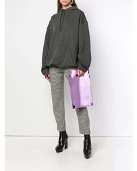 hellviolette Shopper Tasche aus Leder von MM6 MAISON MARGIELA