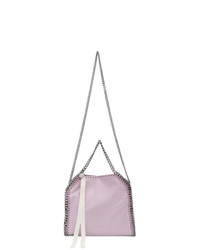 hellviolette Shopper Tasche aus Wildleder von Stella McCartney