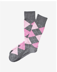 hellviolette Socken mit Argyle-Muster