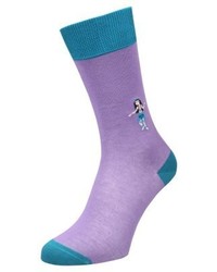 hellviolette Socken von Jimmy Lion