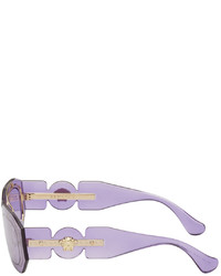 hellviolette Sonnenbrille von Versace