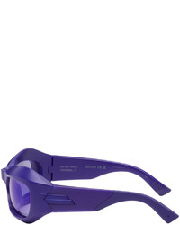 hellviolette Sonnenbrille von Bottega Veneta