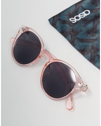 hellviolette Sonnenbrille von Asos
