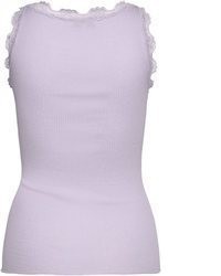 hellviolette Spitze Bluse von Rosemunde