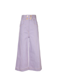 hellviolette weite Hose aus Jeans von Alice McCall
