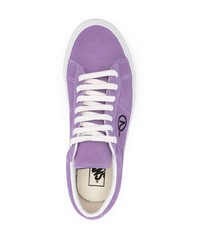 hellviolette Wildleder niedrige Sneakers von Vans