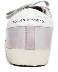 hellviolette Wildleder Turnschuhe von Golden Goose Deluxe Brand