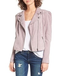 hellviolette Wildlederjacke