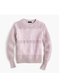 hellvioletter horizontal gestreifter Pullover