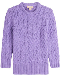 hellvioletter Kaschmirpullover