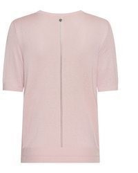 hellvioletter Kurzarmpullover von BOSS ORANGE
