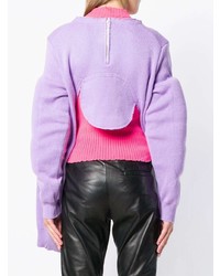 hellvioletter Oversize Pullover von Comme des Garcons