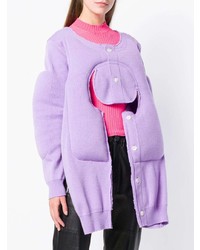 hellvioletter Oversize Pullover von Comme des Garcons