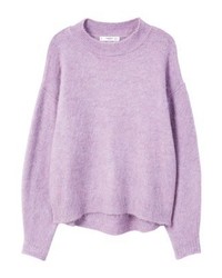 hellvioletter Oversize Pullover von Mango