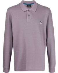 hellvioletter Polo Pullover