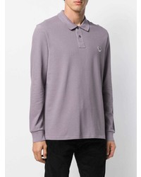 hellvioletter Polo Pullover von PS Paul Smith