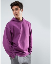 hellvioletter Pullover mit einem Kapuze von Asos