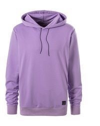 hellvioletter Pullover mit einem Kapuze von John Devin