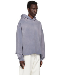 hellvioletter Pullover mit einem Kapuze von Maison Margiela