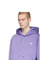 hellvioletter Pullover mit einem Kapuze von Acne Studios