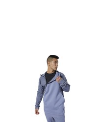 hellvioletter Pullover mit einem Kapuze von Reebok