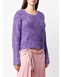 hellvioletter Pullover mit einem Rundhalsausschnitt von Sies Marjan