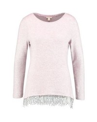 hellvioletter Pullover mit einem Rundhalsausschnitt von Esprit