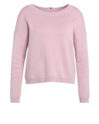 hellvioletter Pullover mit einem Rundhalsausschnitt von Object