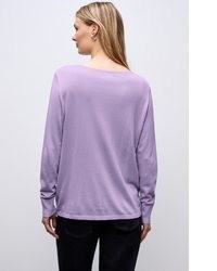 hellvioletter Pullover von STREET ONE