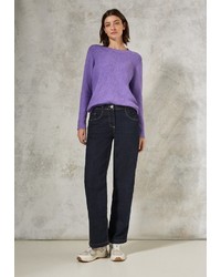 hellvioletter Strick Pullover von Cecil