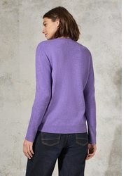 hellvioletter Strick Pullover von Cecil