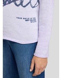 hellvioletter Strick Pullover von RABE